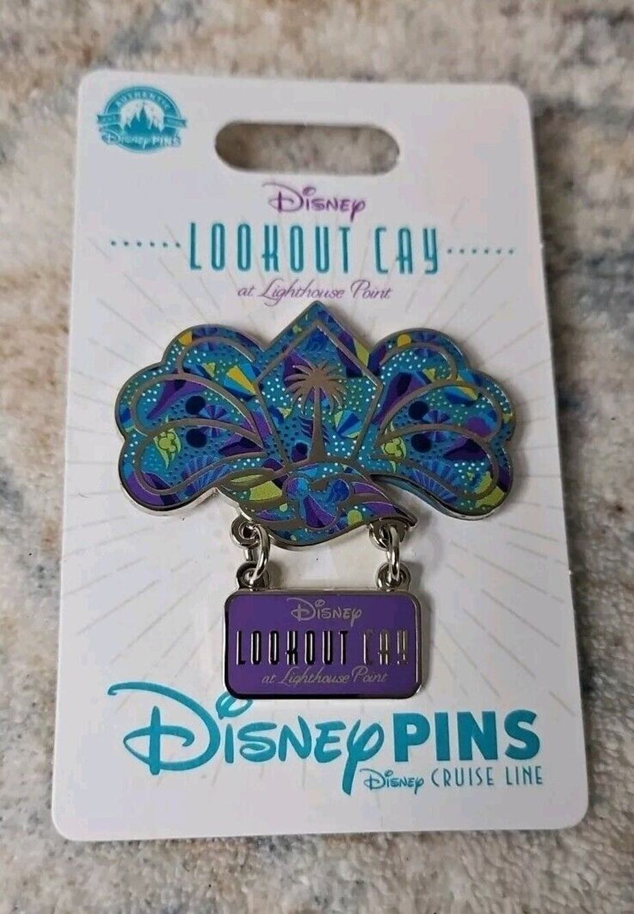 NEW Disney Cruise Line 2024 Lookout Cay Dangle Collectible Pin